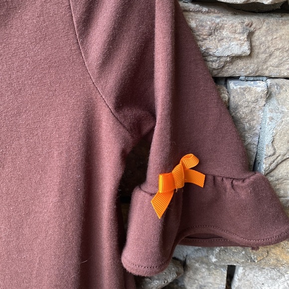 NWT Emily Rose 2 Piece Girls Thanksgiving Outfit Top-Dress and Pants - Picture 6 of 12